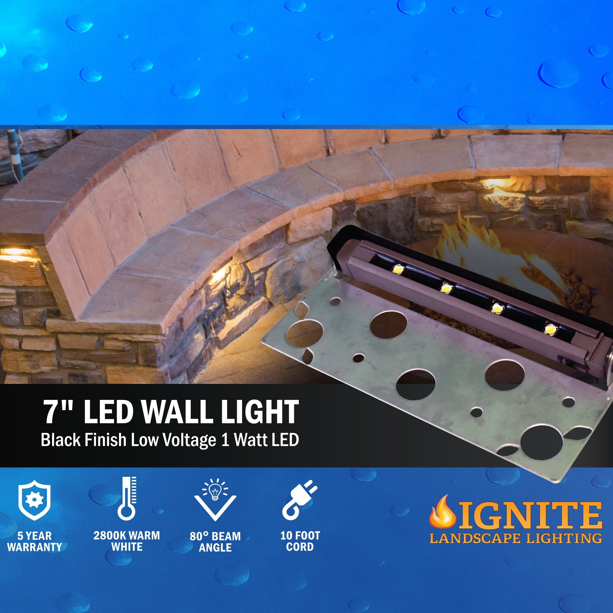 Apliques de pared LED Anjon Ignite de 12 V