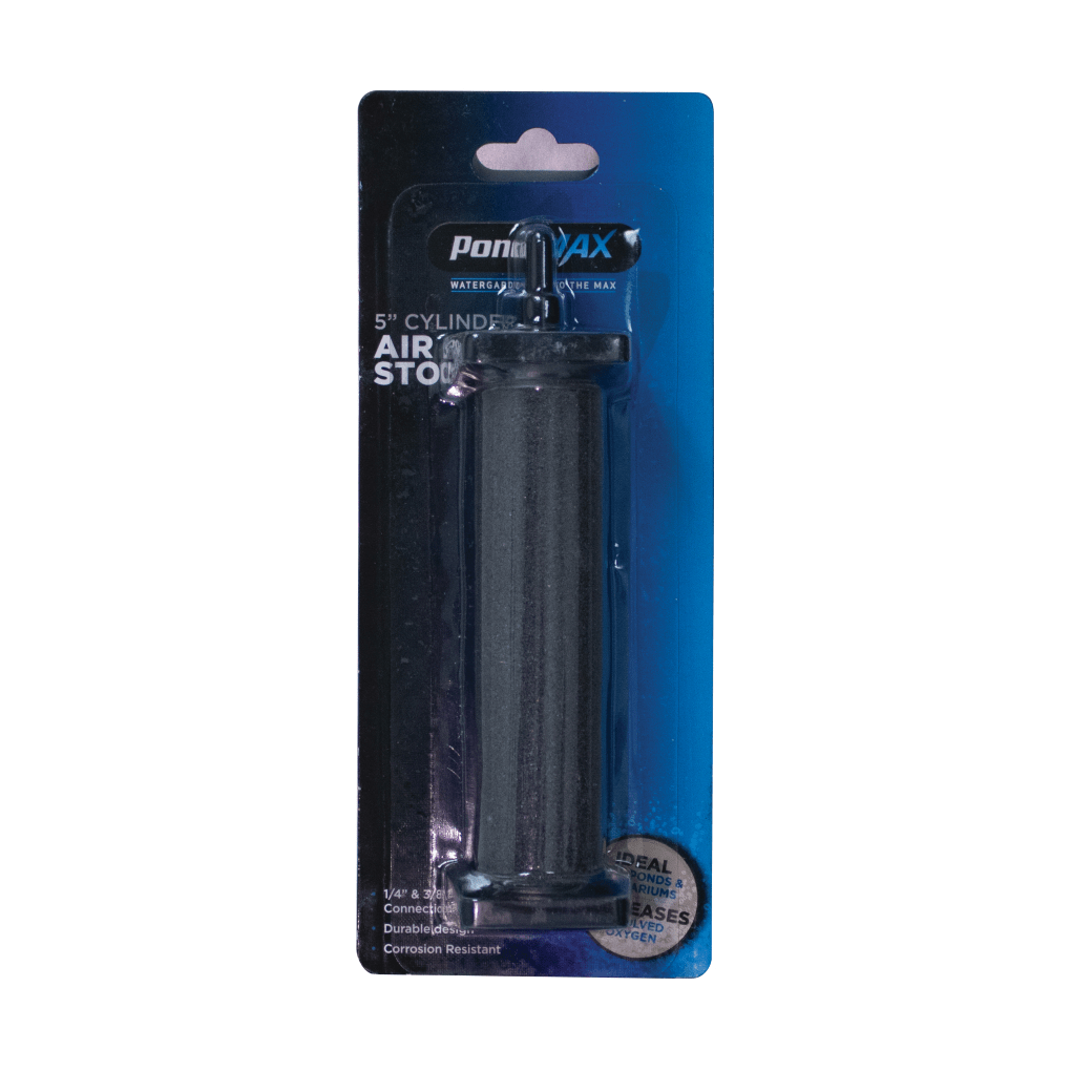 PondMAX 5-inch cylinder air stone (28PA097) in its retail blister pack