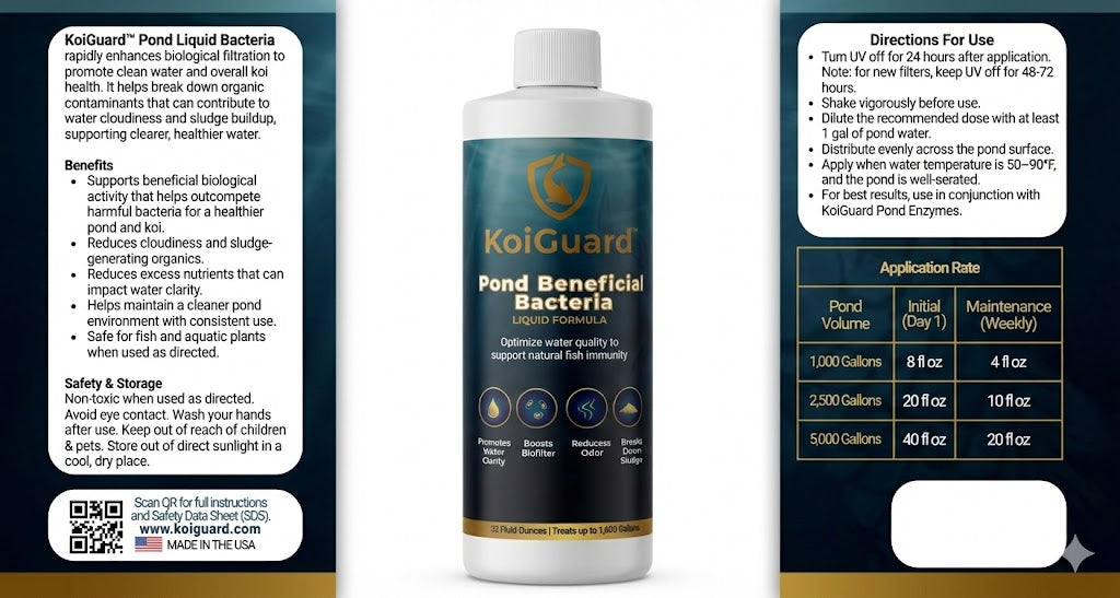 KoiGuard Beneficial Bacteria - Liquid Formula