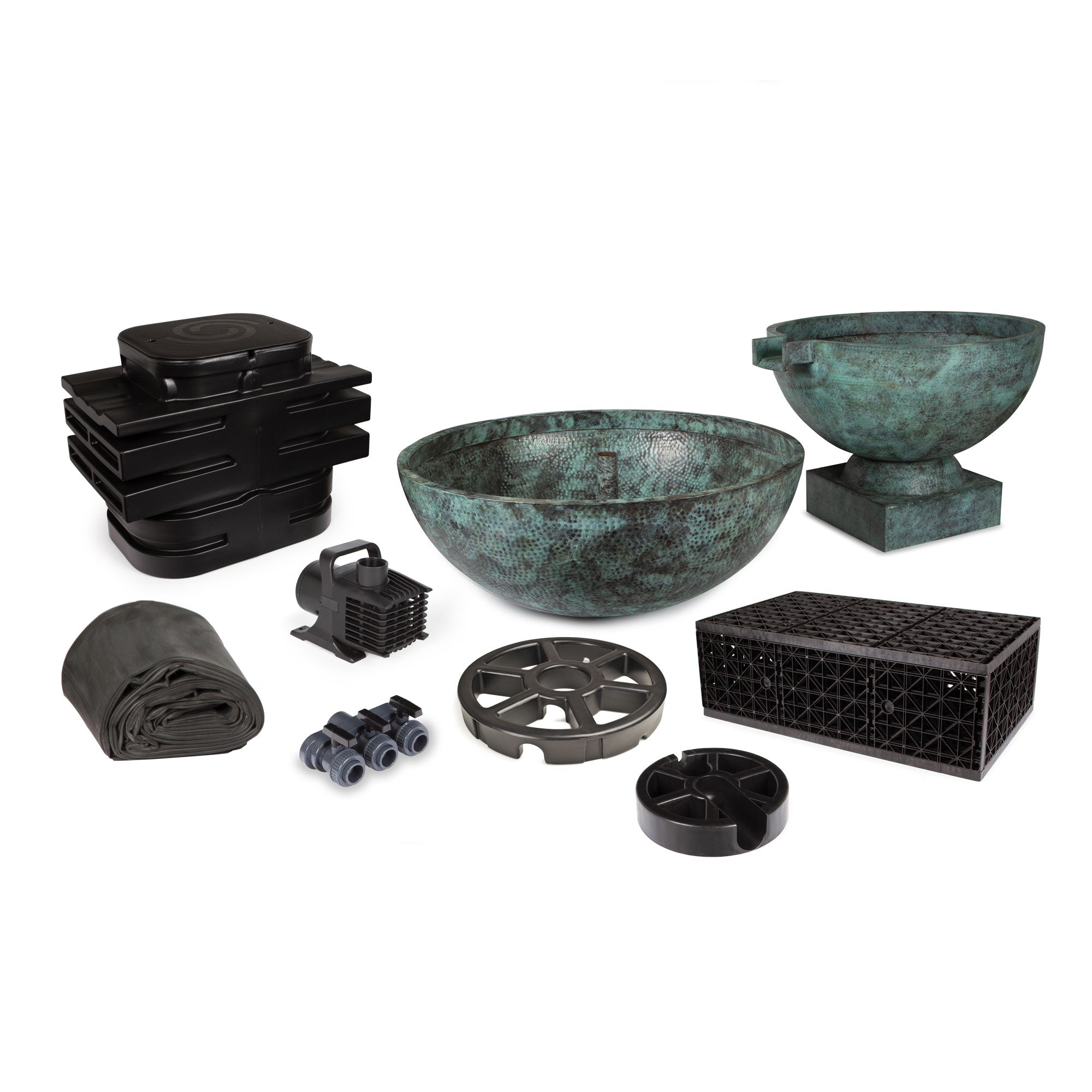Atlantic 2Pc Hammered Brass Bowl Kit 30 36 — product view