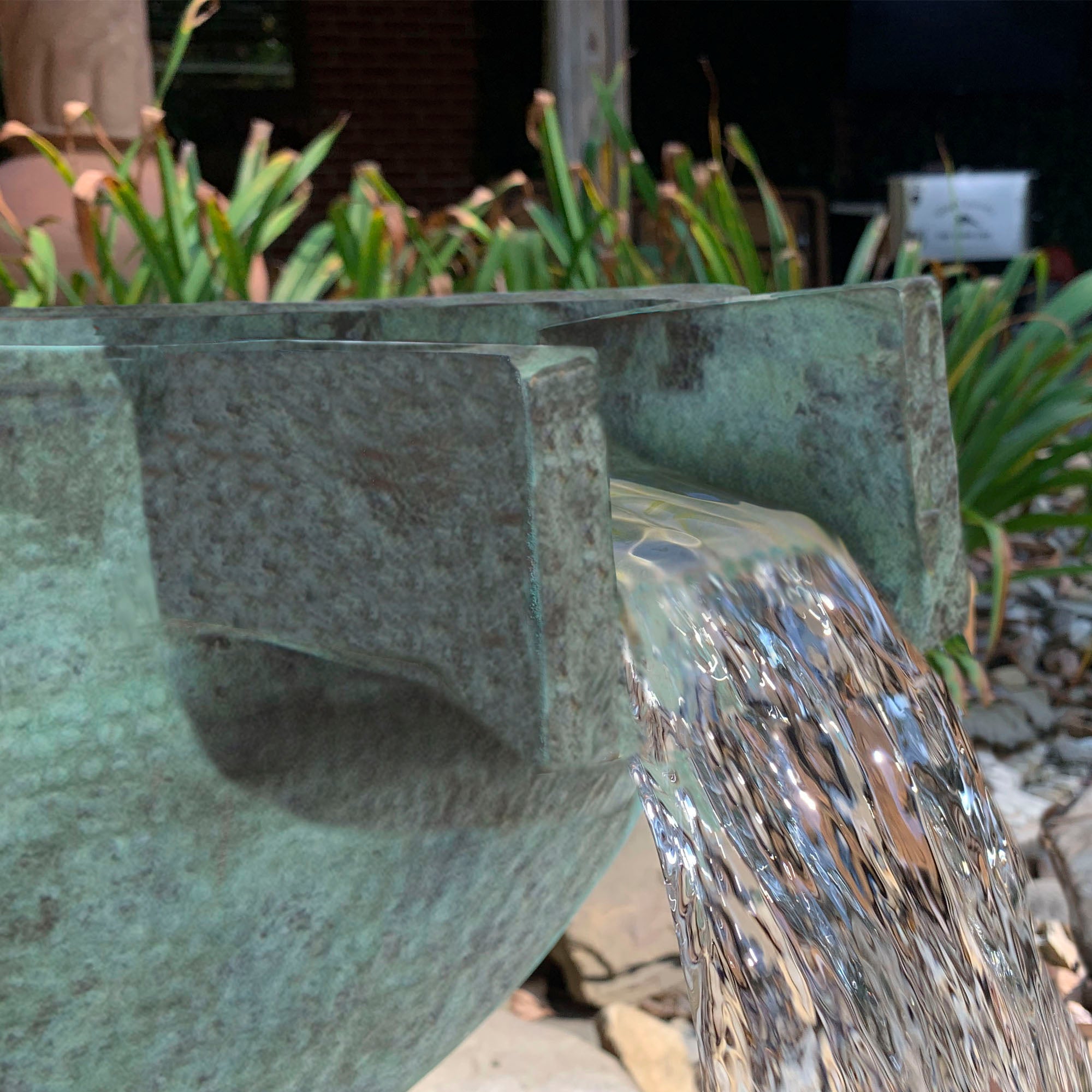 Atlantic Hammered Brass Bowls — installed lifestyle view
