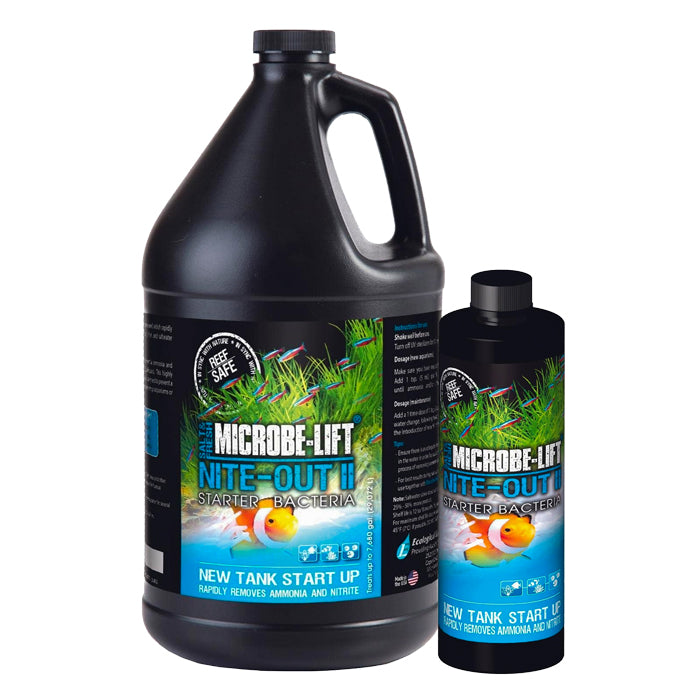Microbe-Lift Nite-Out II Aquarium Bacteria — All Sizes