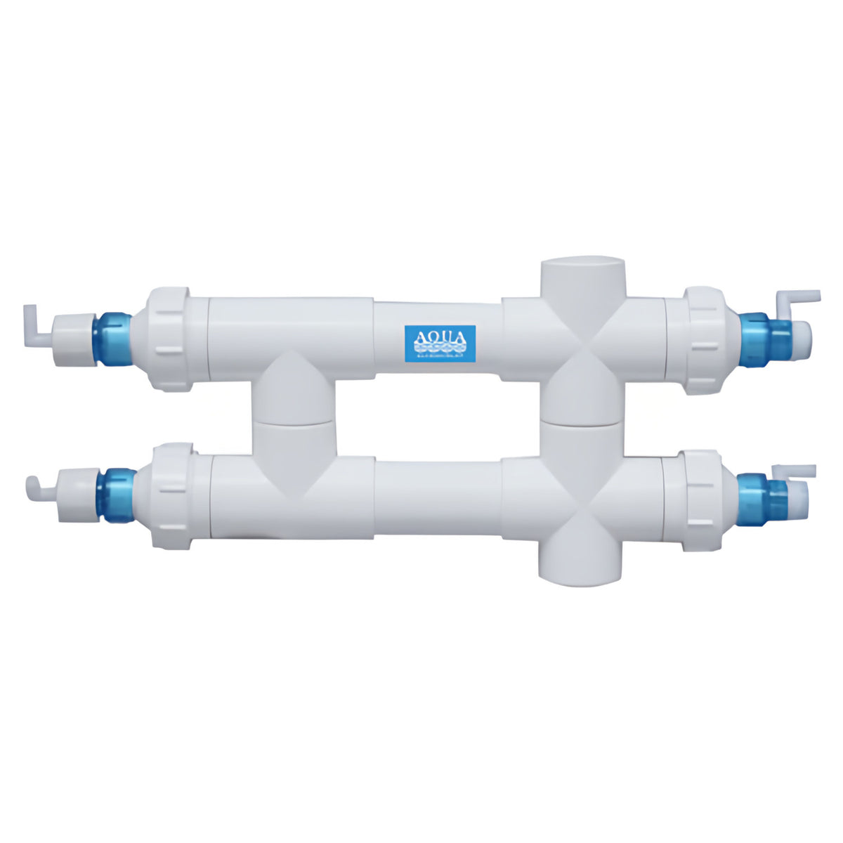114 Watt 3/4" White 2-Lamp - Aqua Ultraviolet Ozone Series UV+Ozone Sterilizer