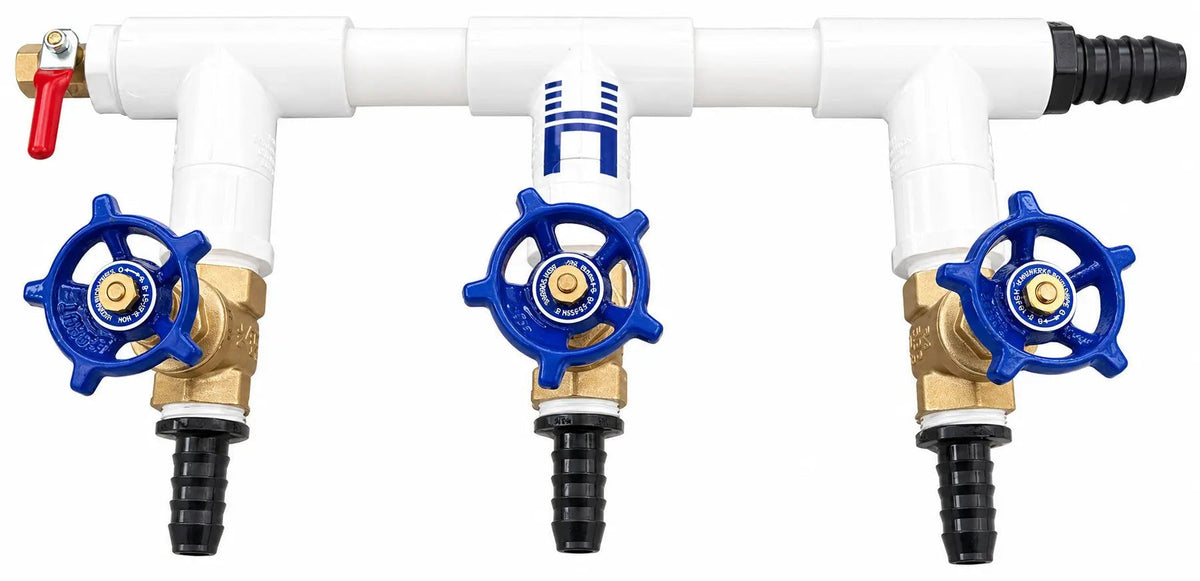 Hiblow 3-valve precision airflow control manifold