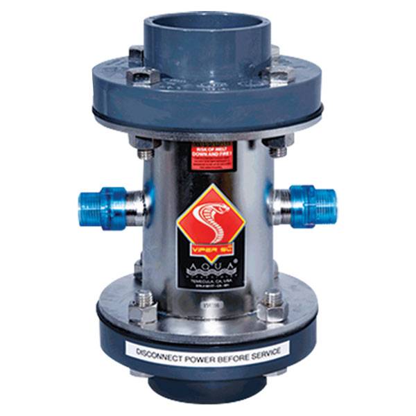 Aqua Ultraviolet Viper 400 W stainless steel UV sterilizer with flanged ends
