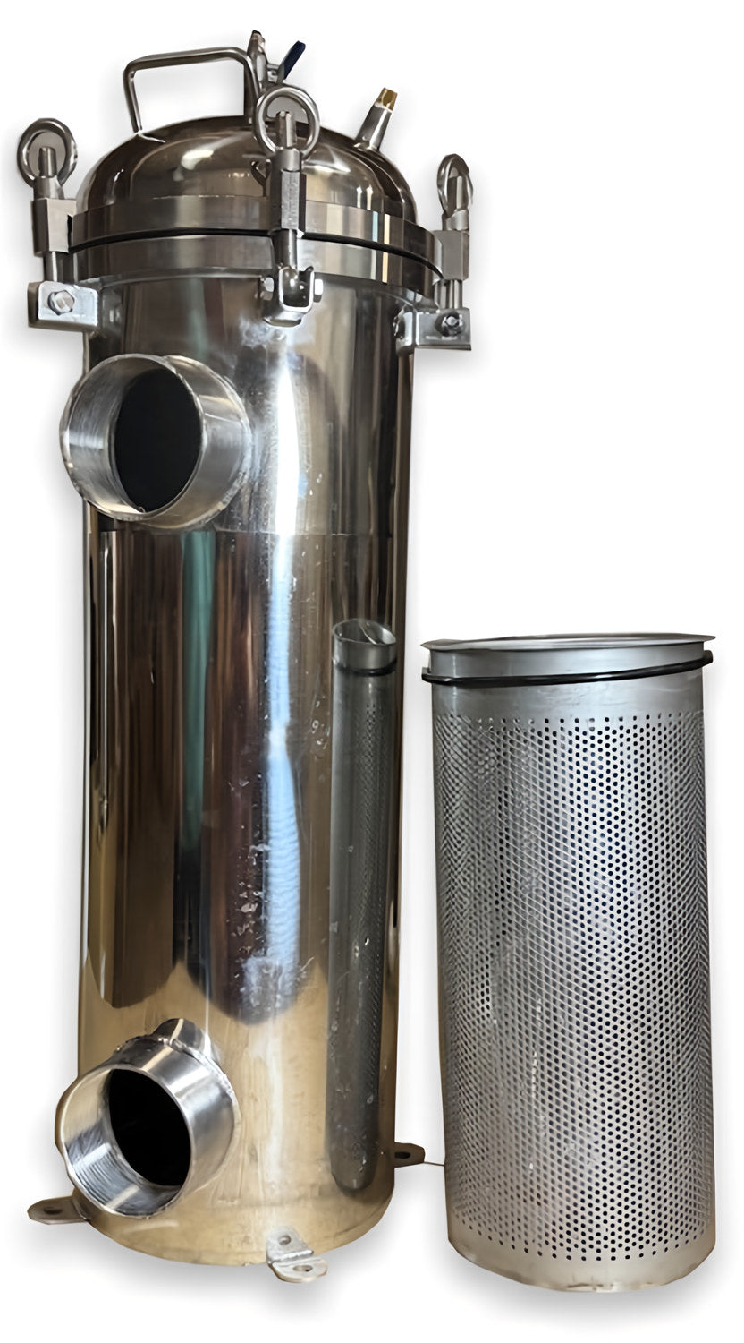 AquaSieve SS 3 inch same-side inlet and outlet with stainless basket
