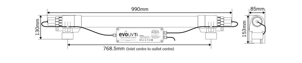 Evolution Aqua evoUV Ti – Titanium Enhanced UV Clarifier