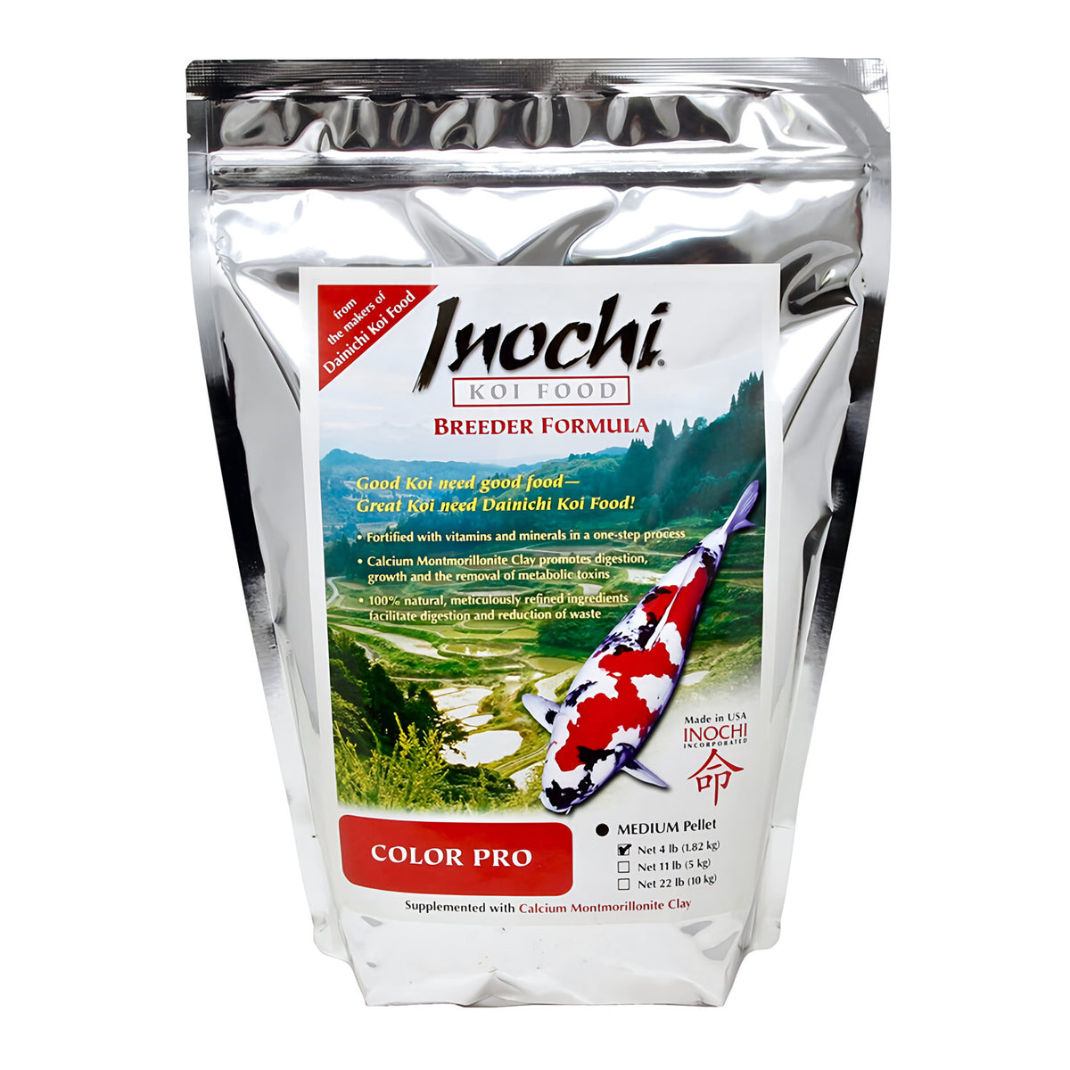 Inochi Color PRO Medium Pellet Koi Food - Play It Koi