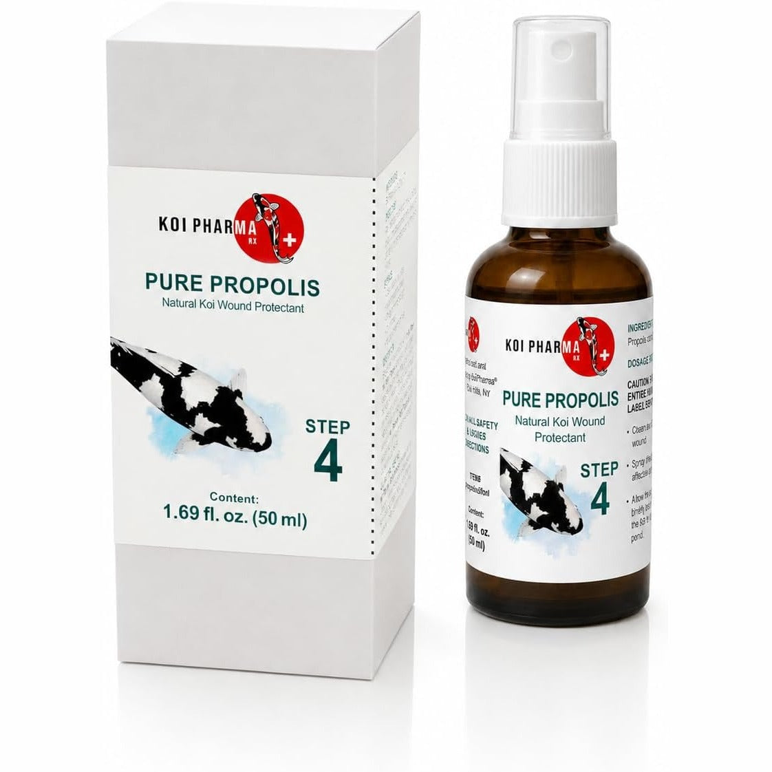 Koi Pharma Pure Propolis 1.69 fl oz (50 ml) spray bottle and box