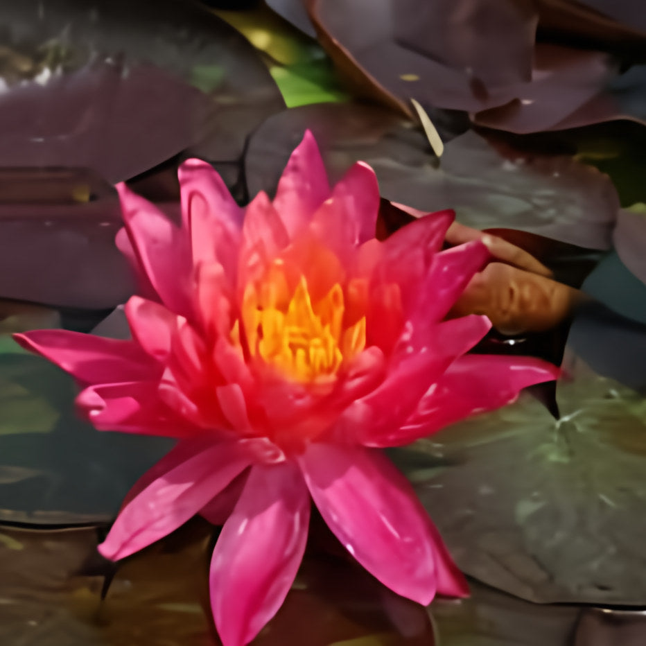 Nymphaea 'Wanvisa' Pink & Yellow Hardy Lily (Bare Root) - Play It Koi