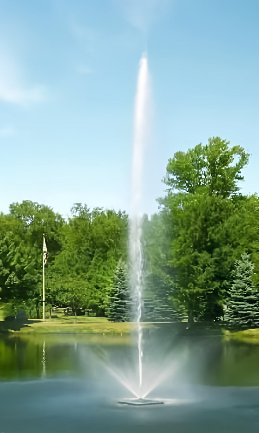 Scott Aerator Skyward Lake Fountains - Play It Koi