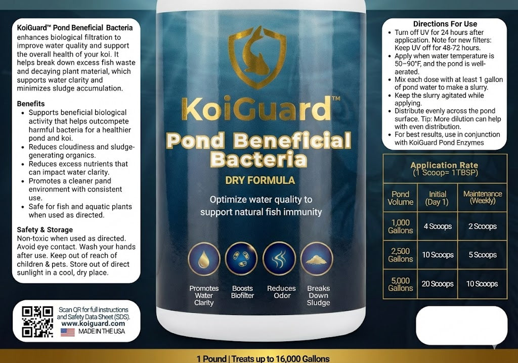 KoiGuard Beneficial Bacteria - Dry Formula