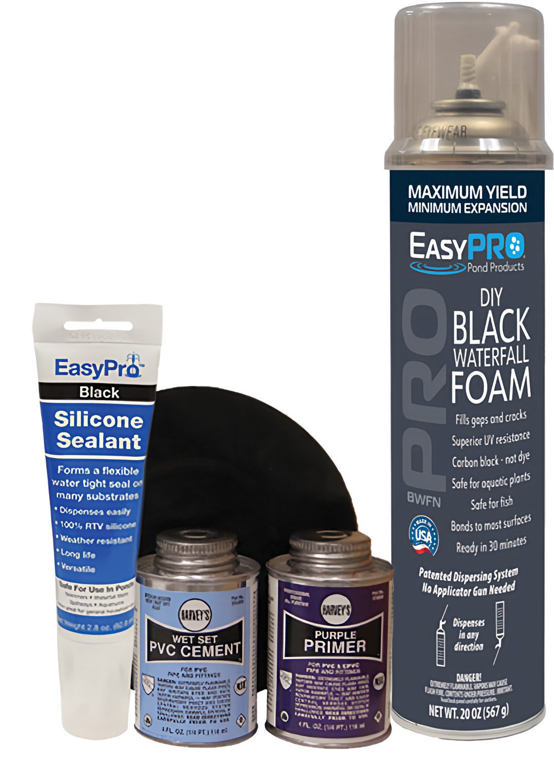 EasyPro Waterfall Installation Kits — manufacturer current packaging (EasyPro 2024 rebrand, captured 2026-04-25)