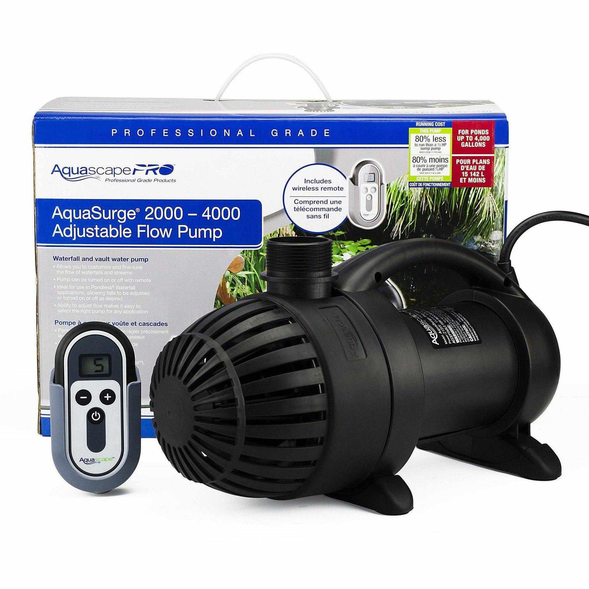Aquascape Aquasurge PRO Adjustable Flow Pond Pump 2000-4000 - Play It Koi