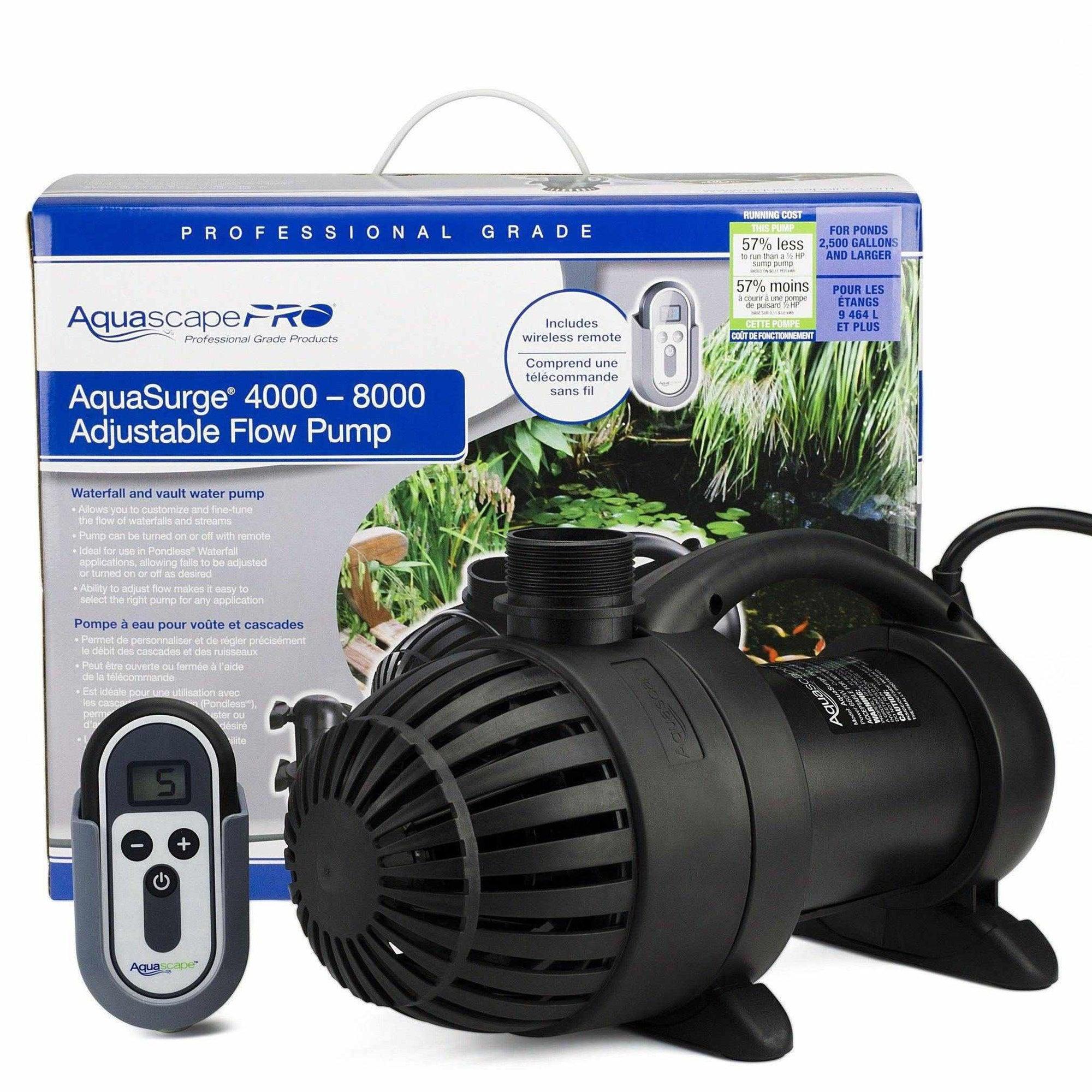 Aquascape Aquasurge PRO Adjustable Flow Pond Pump 4000-8000 - Play It Koi