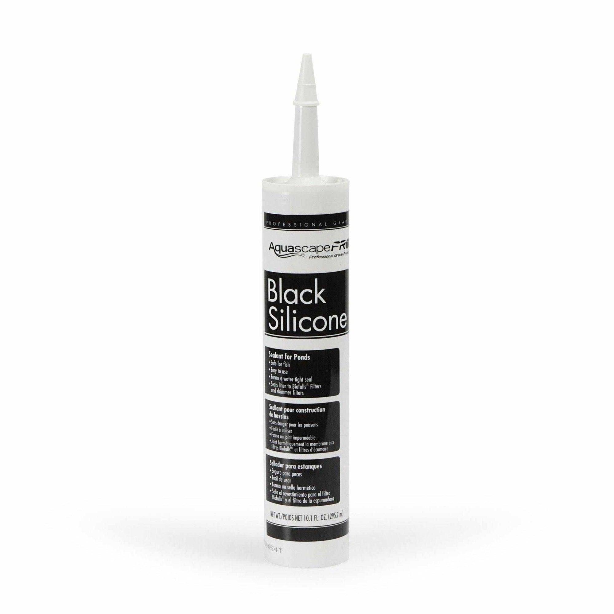 Aquascape Black Silicone Sealant 10.1 Tube - Play It Koi