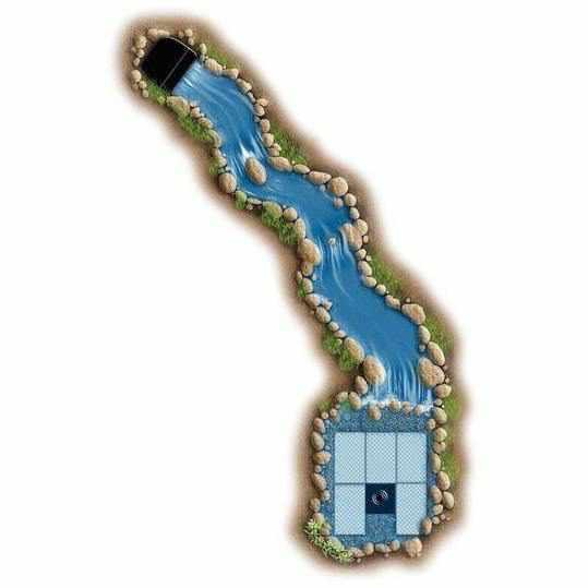 Aquascape Large Pondless Waterfall Kit with 26' Stream with 5PL - 5000 Pump - Play It Koi