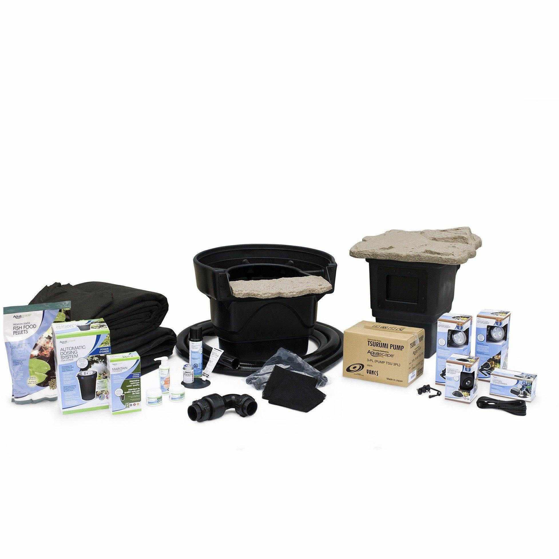 Aquascape Medium Pond Kit 11x16 with 3PL - 3000Pump (MPN 53035) - Play It Koi