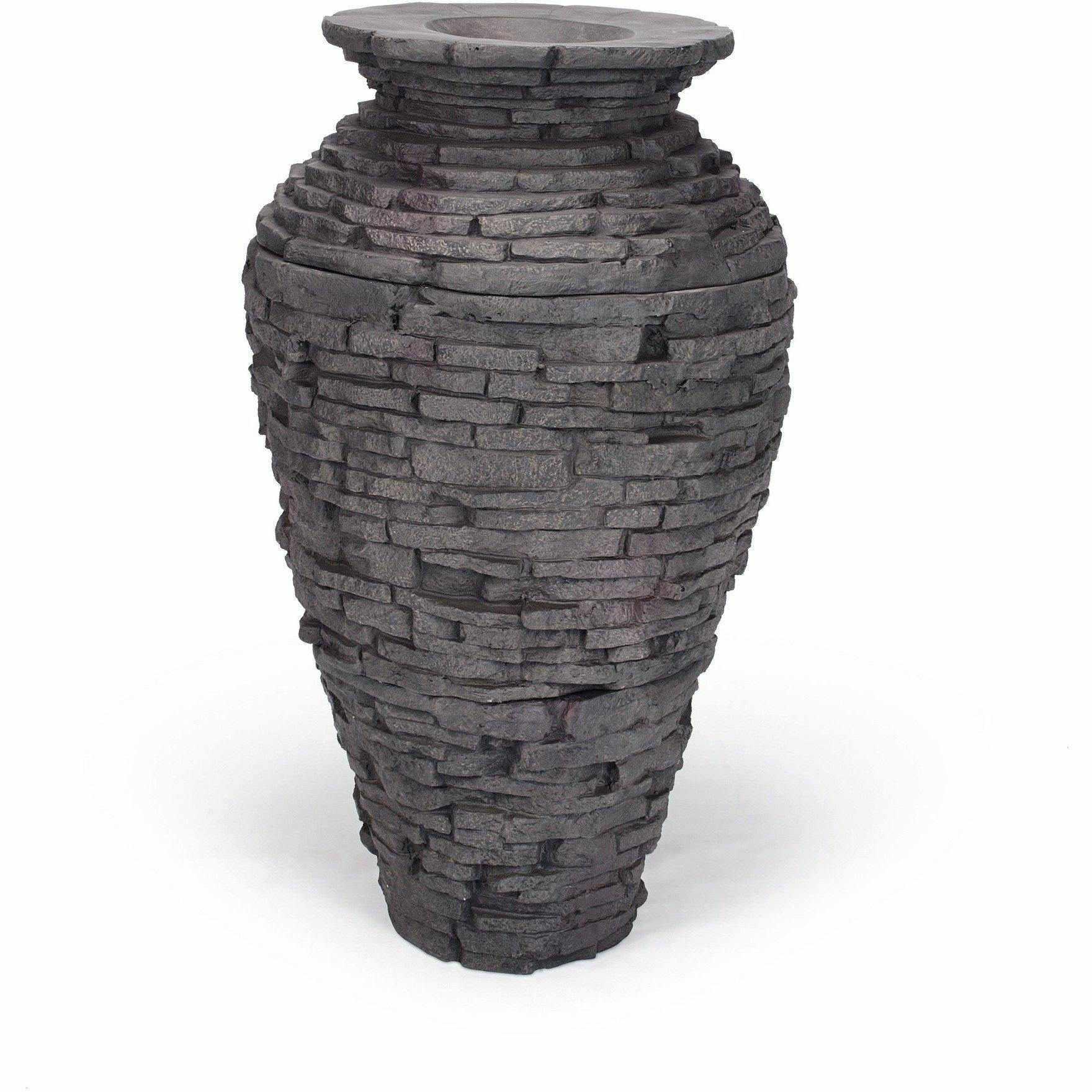 Aquascape Small Stacked Slate Urn - Play It Koi