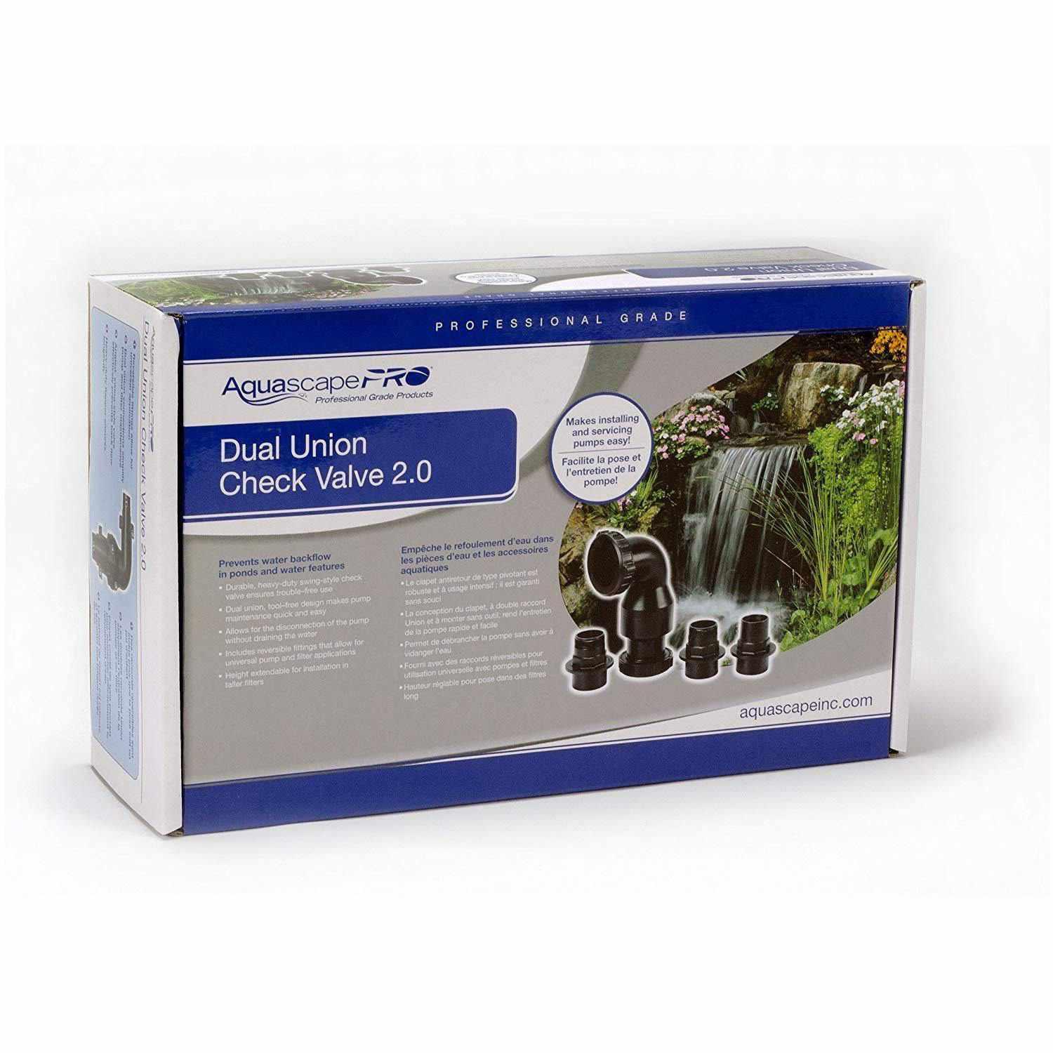 AquascapePro Dual Union Check Valve 2.0 - Play It Koi