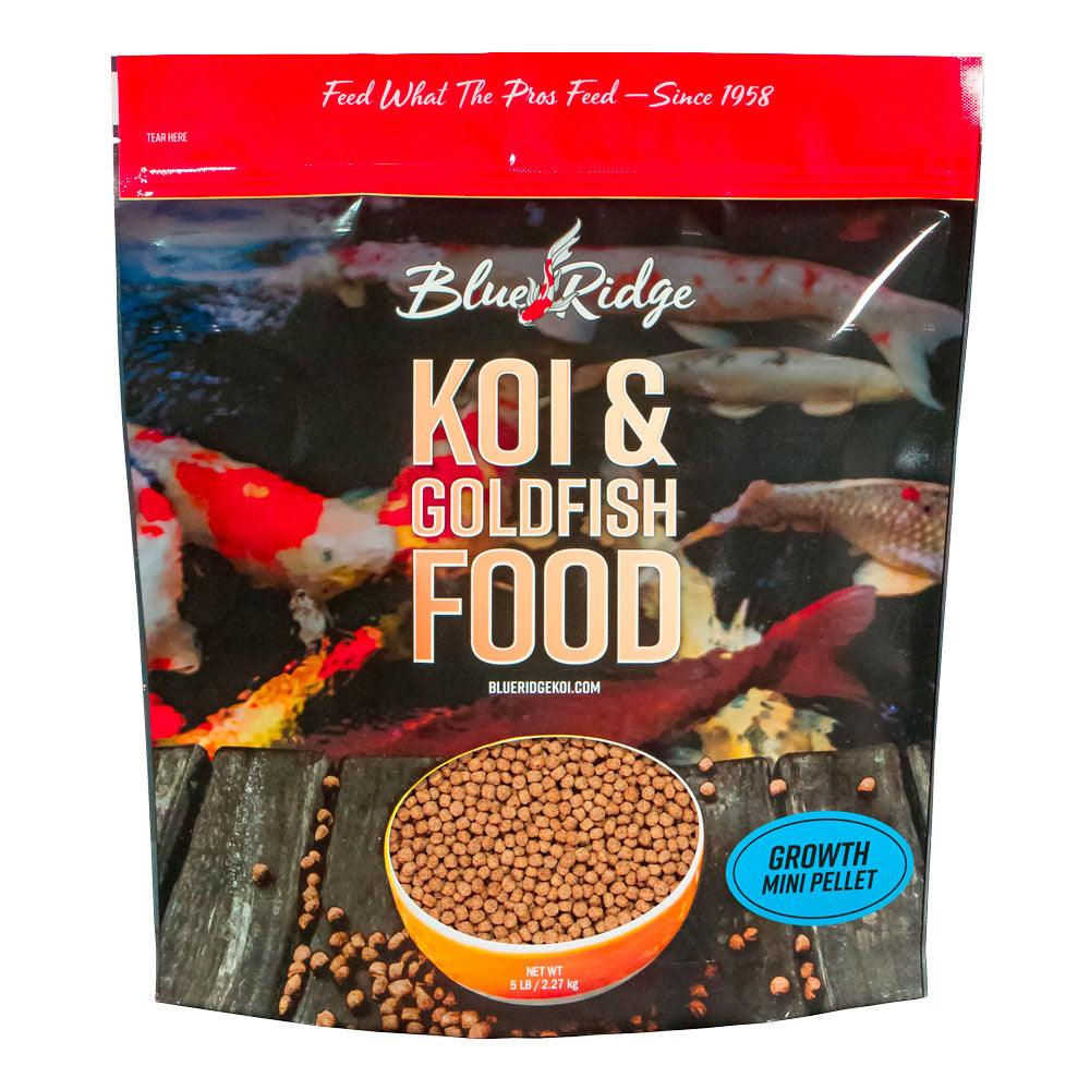 Blue Ridge Mini Pellet Growth Formula Koi & Goldfish Food - Play It Koi