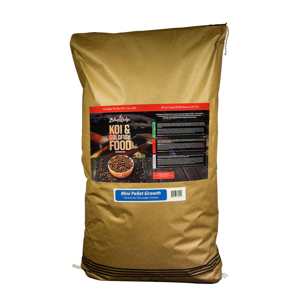Blue Ridge Mini Pellet Growth Formula Koi & Goldfish Food - Play It Koi
