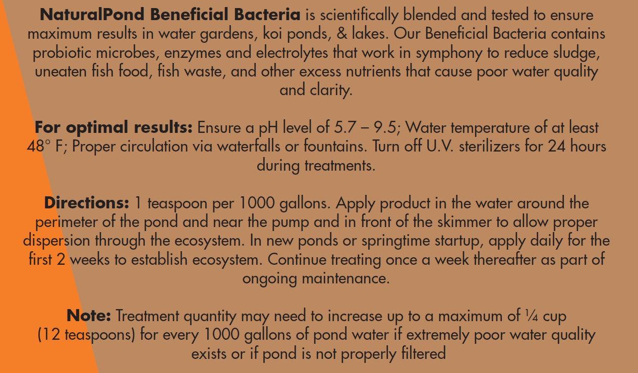 NaturalPond Beneficial Bacteria - Dry - Play It Koi