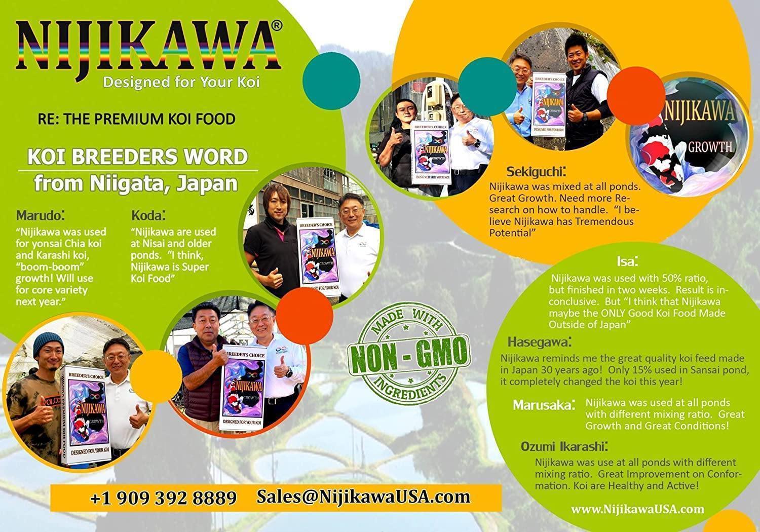 Nijikawa Growth Formula Premium Koi Food - Play It Koi
