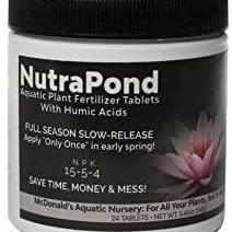 water plant fertilizer tablets NutraPond Aquatic Plant Fertilizer with Humic Acids 24 Tablets