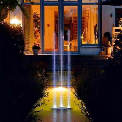 OASE Water Trio - Programmable Illuminated 3-jet Fountain - Play It Koi