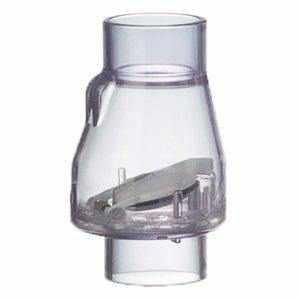 PVC Swing Check Valve - 2" Clear- Slip x Slip - Play It Koi