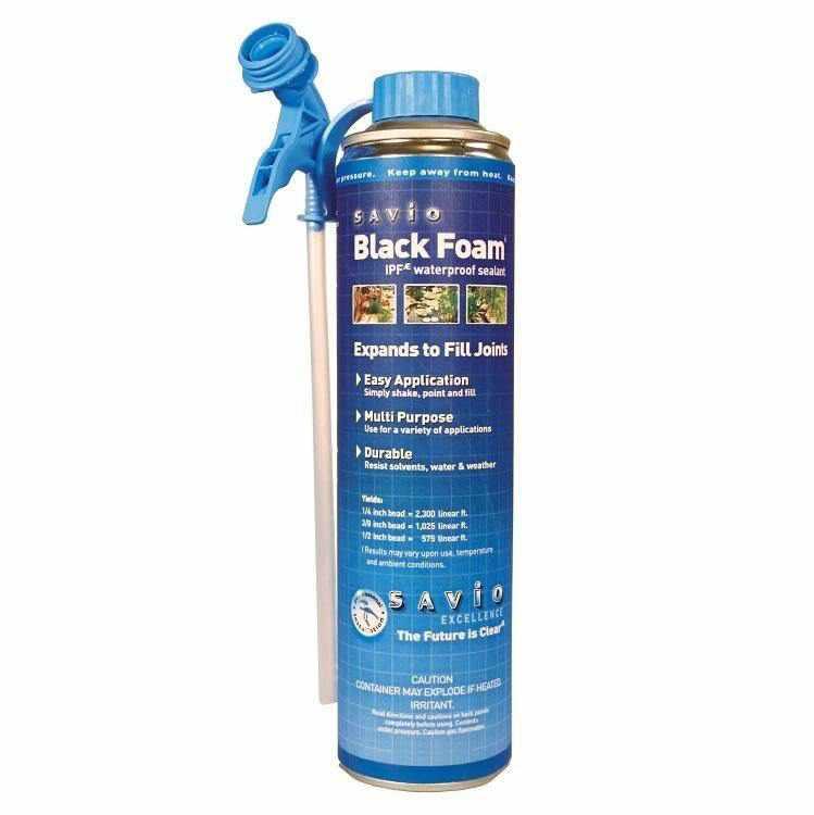 Savio Black Waterfall Spray Foam with Straw Applicator - Play It Koi