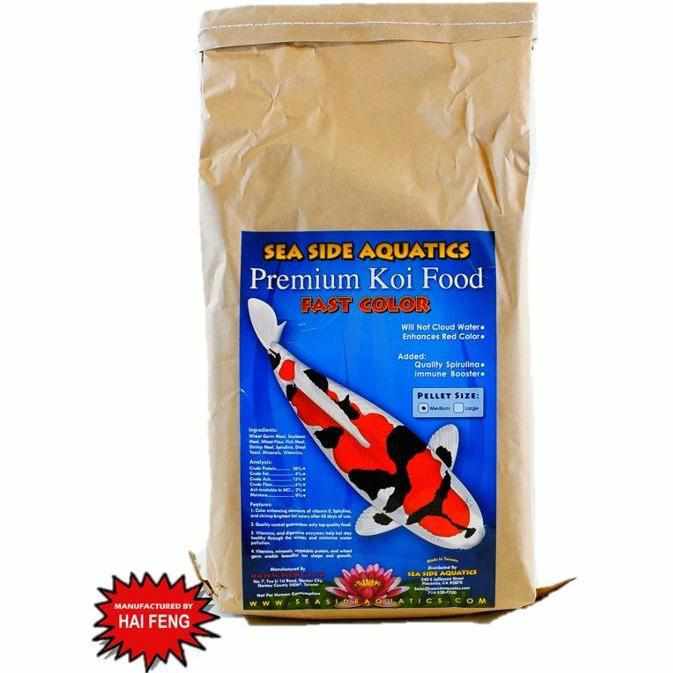 Sea Side Aquatics Premium Koi Food - Fast Color - Play It Koi