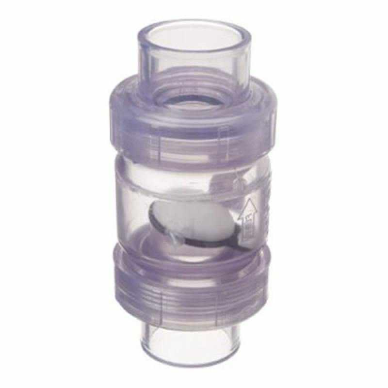 Spears True Union Clear PVC Swing Check Valves - Play It Koi