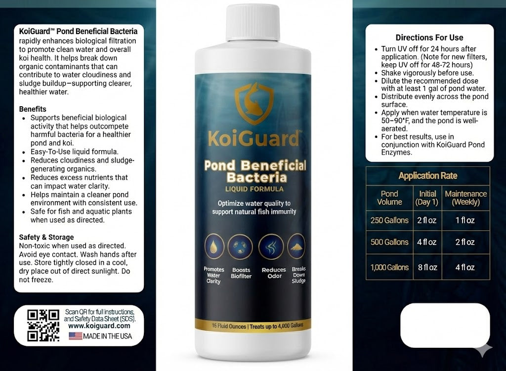 KoiGuard Beneficial Bacteria - Liquid Formula