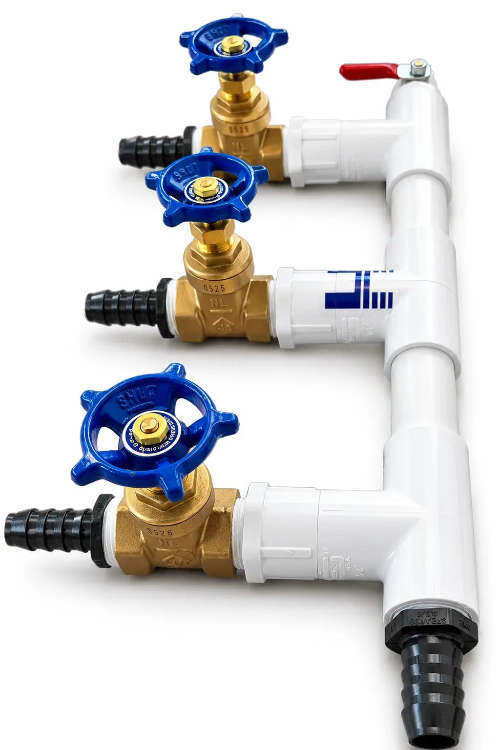 Hiblow 3-valve manifold side view