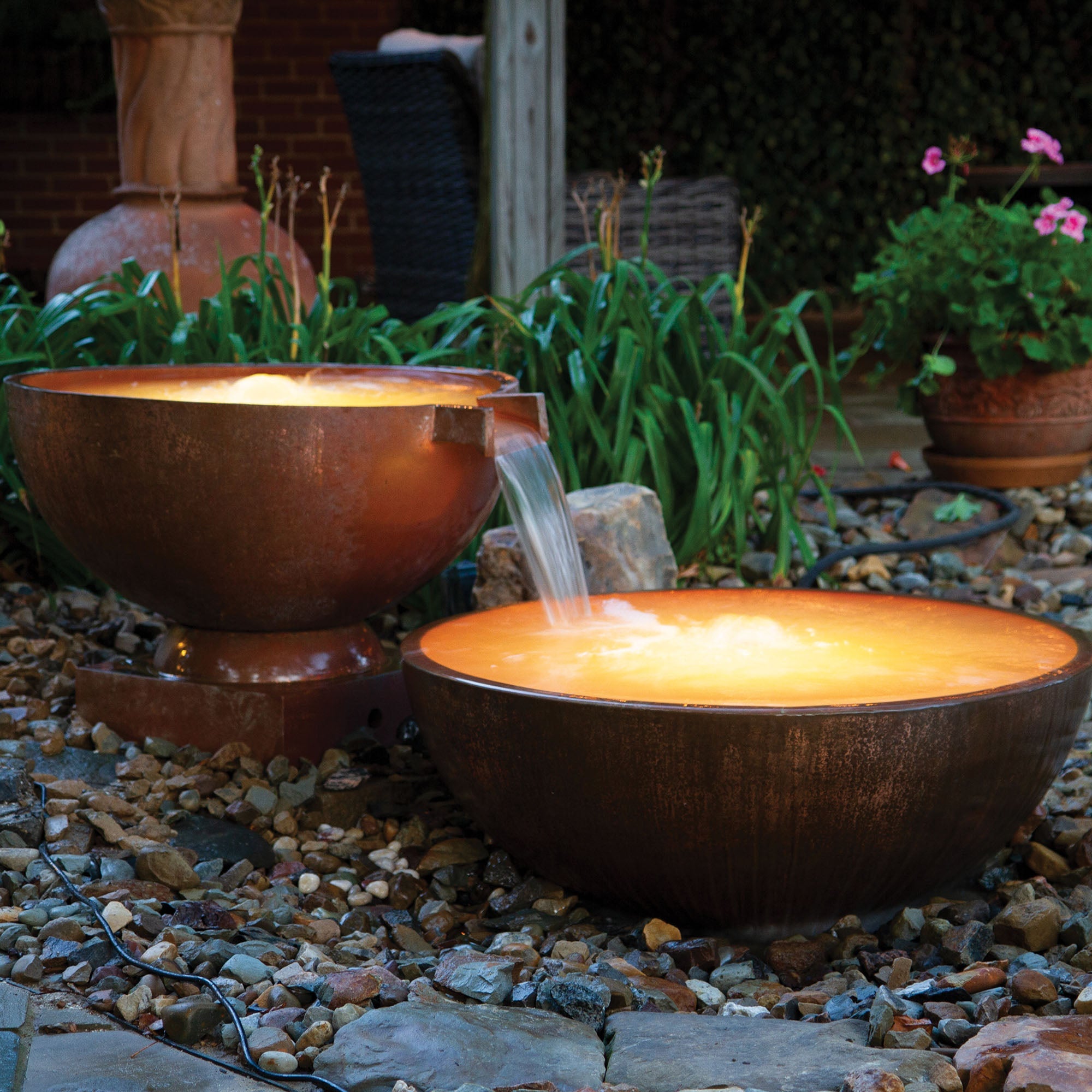 Atlantic 16 Copper Bowl Pedestal — product view