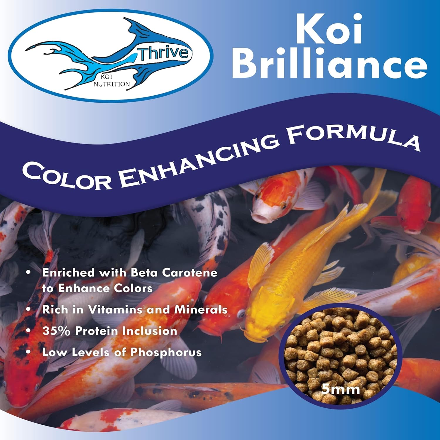 Anjon Manufacturing Thrive Koi Brilliance Color-Enhancing Food