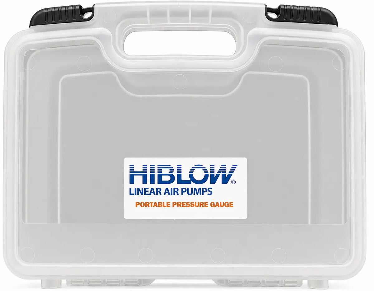 Hiblow pressure gauge carrying case, closed