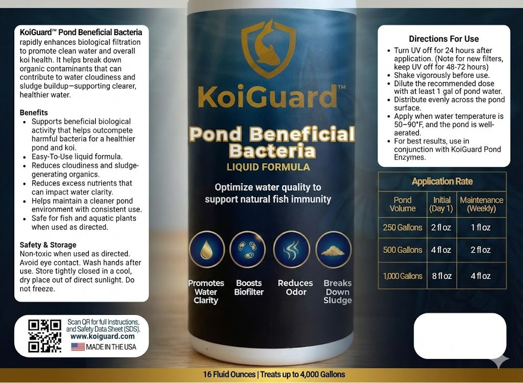KoiGuard Beneficial Bacteria - Liquid Formula