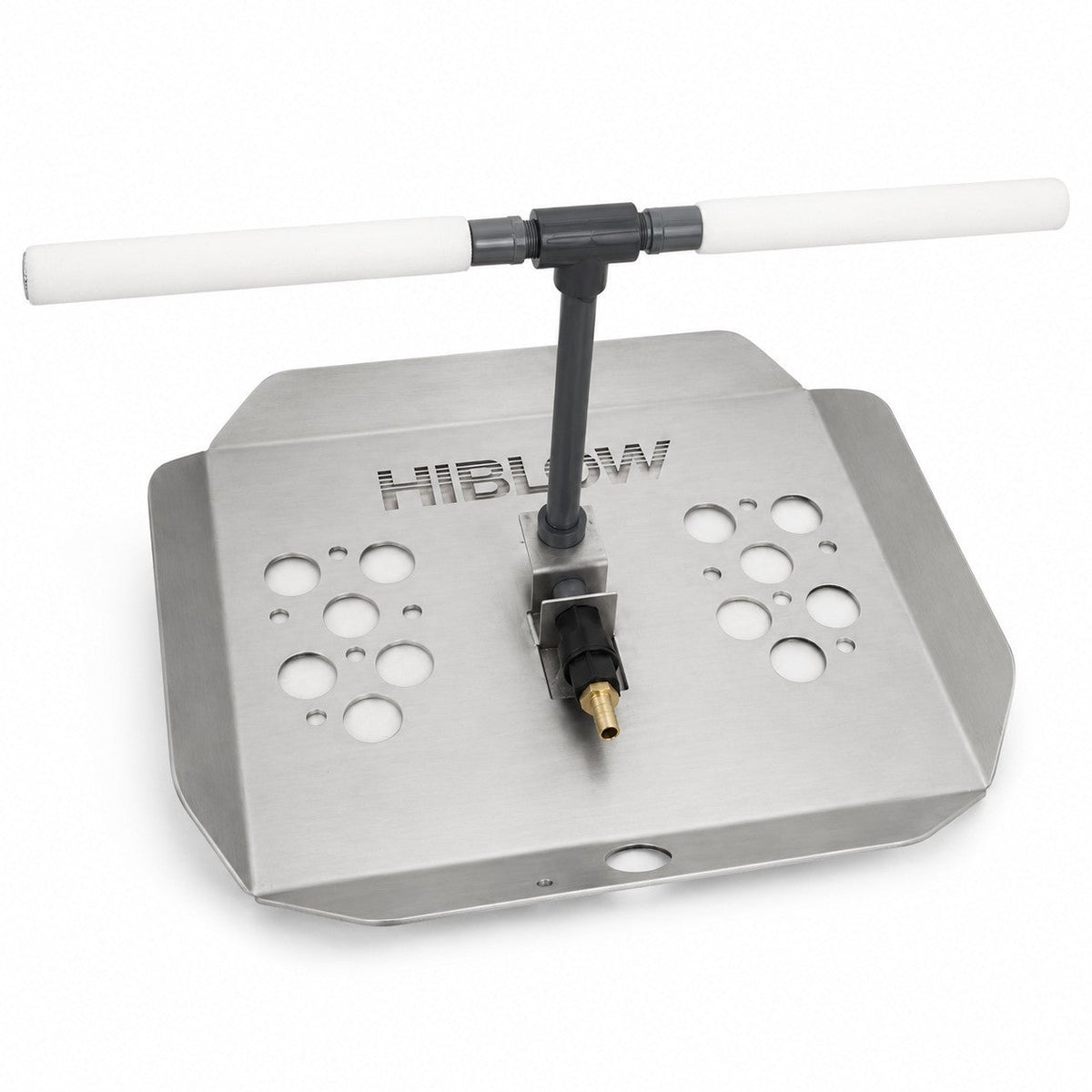 Hiblow Adjustable Height Pond Diffuser at its lowest setting