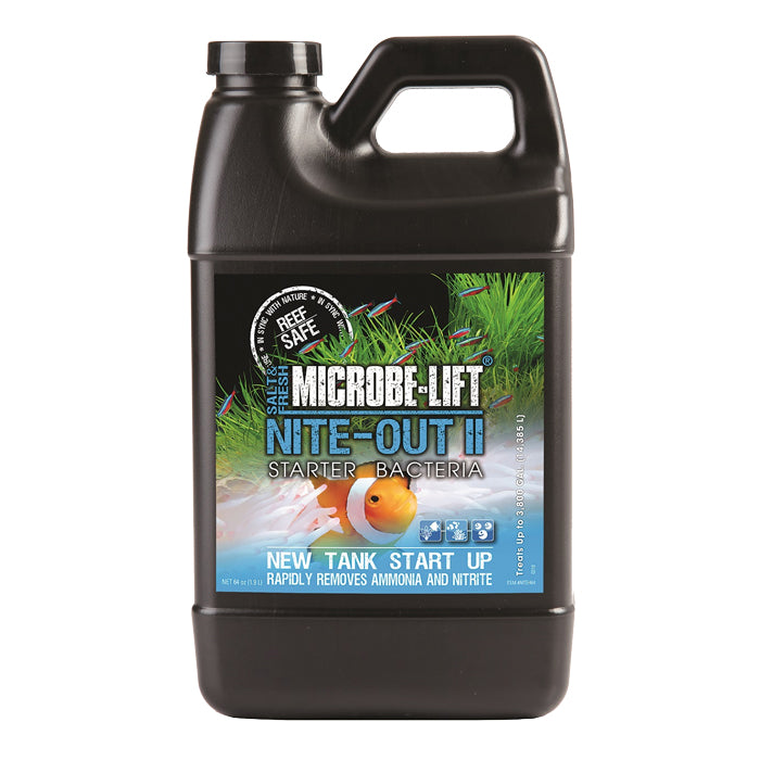 Microbe-Lift Nite-Out II Aquarium Bacteria 64 oz