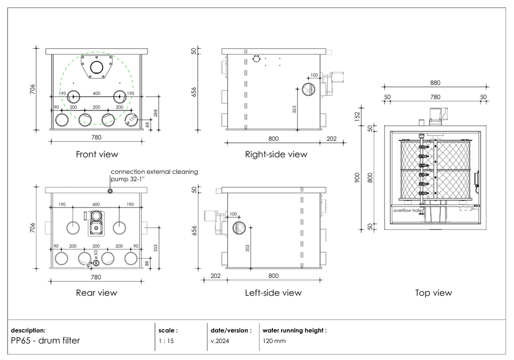 SeaSide Aquatics Rotary Drum Filters RDFs