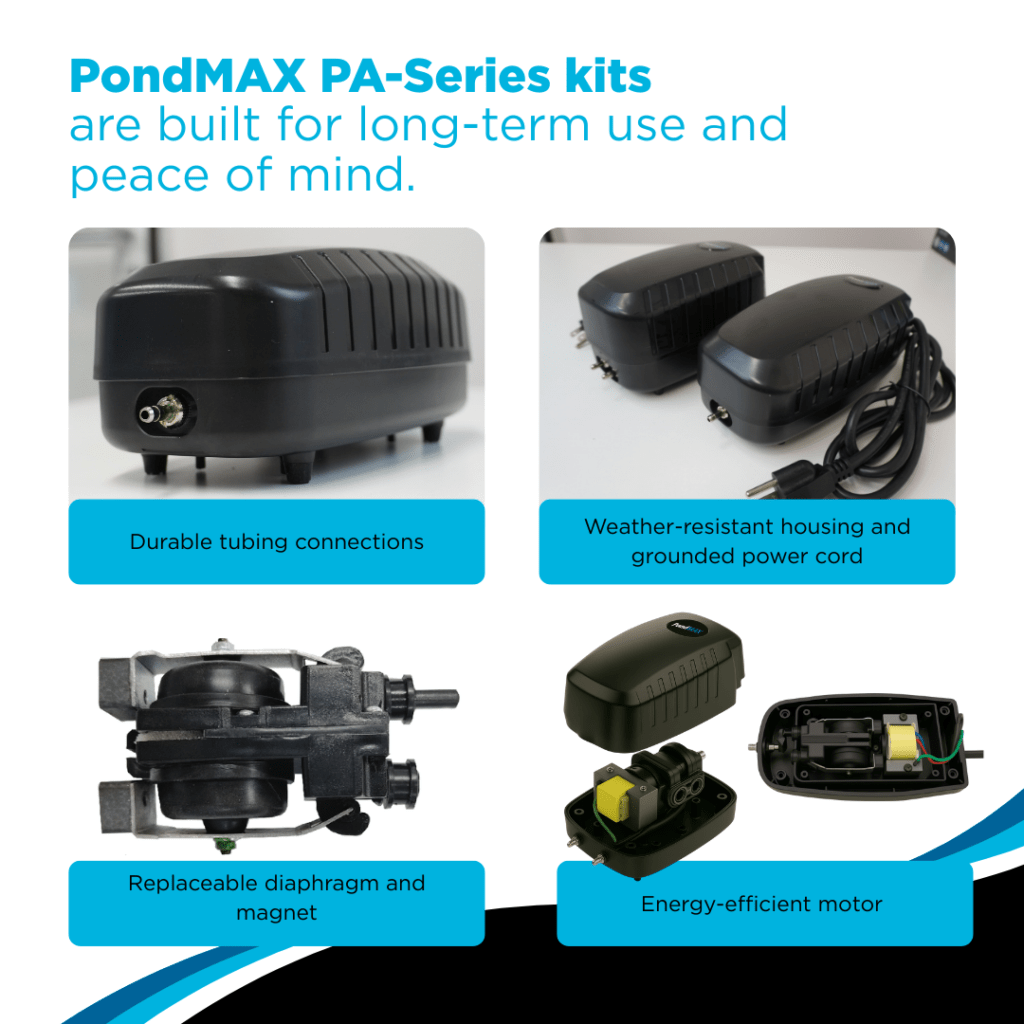 PondMAX Aeration Accessories — air stones and tubing kits