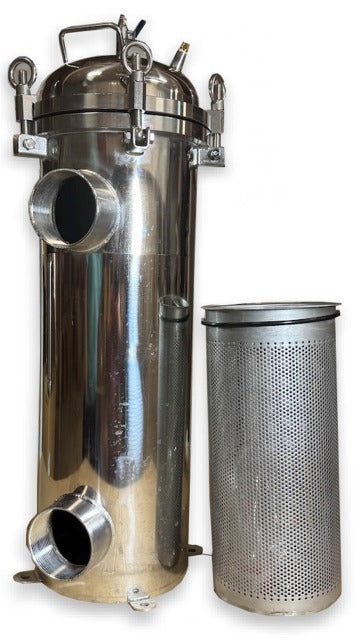 AquaSieve SS 3 inch same-side inlet and outlet with stainless basket