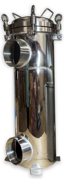 AquaSieve SS 4 inch same-side inlet and outlet