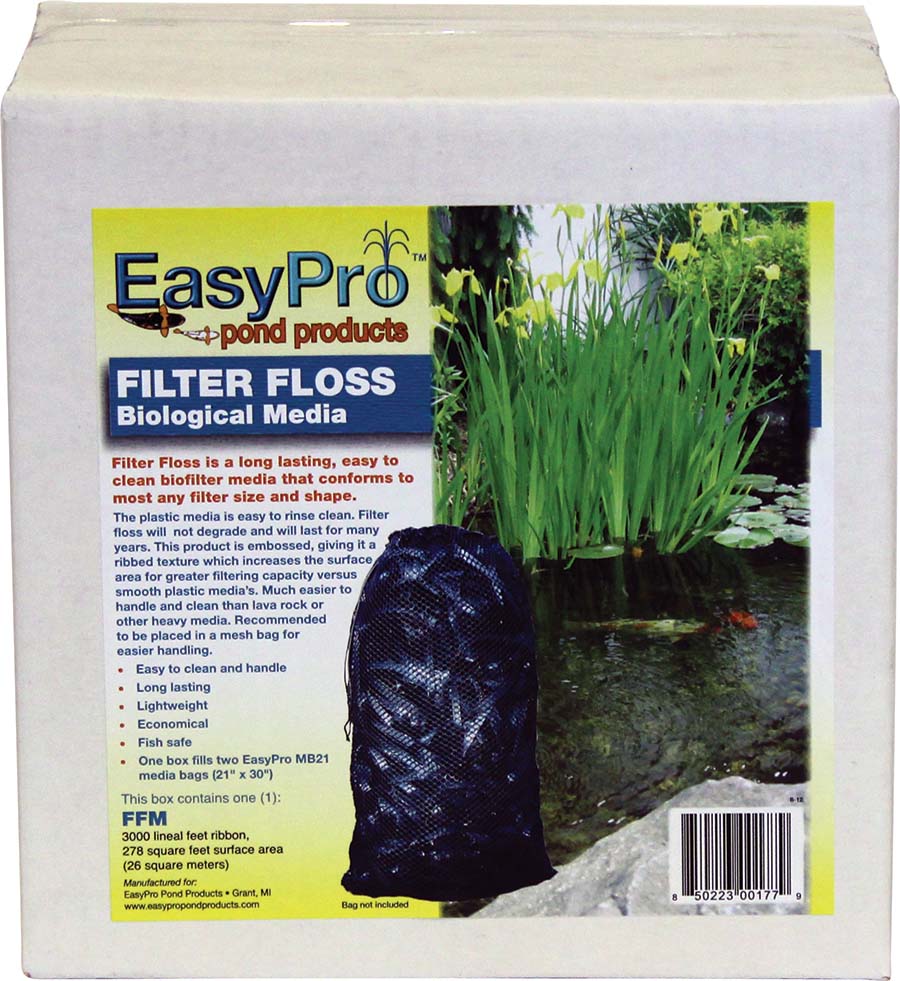 EasyPro Filter Floss Bio-Media, 3000' Roll — manufacturer current packaging (EasyPro 2024 rebrand, captured 2026-04-25)