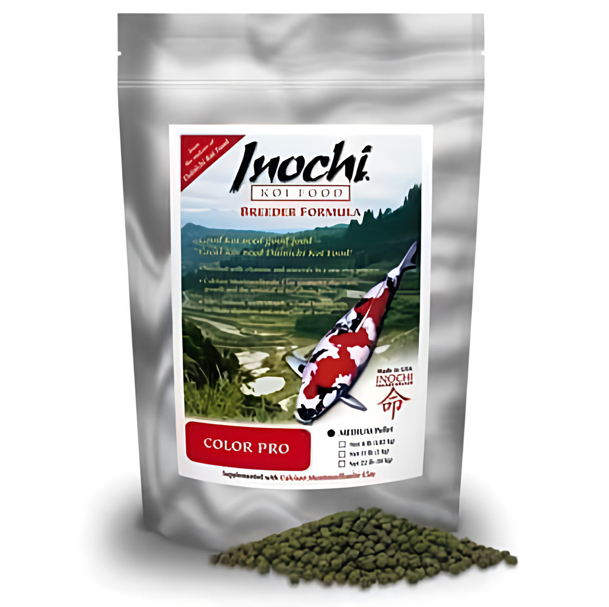 Inochi Color PRO Medium Pellet Koi Food - Play It Koi