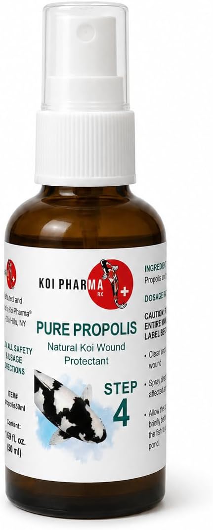 Pure Propolis bottle, Step 4 of the Koi Pharma Koi Care Kit