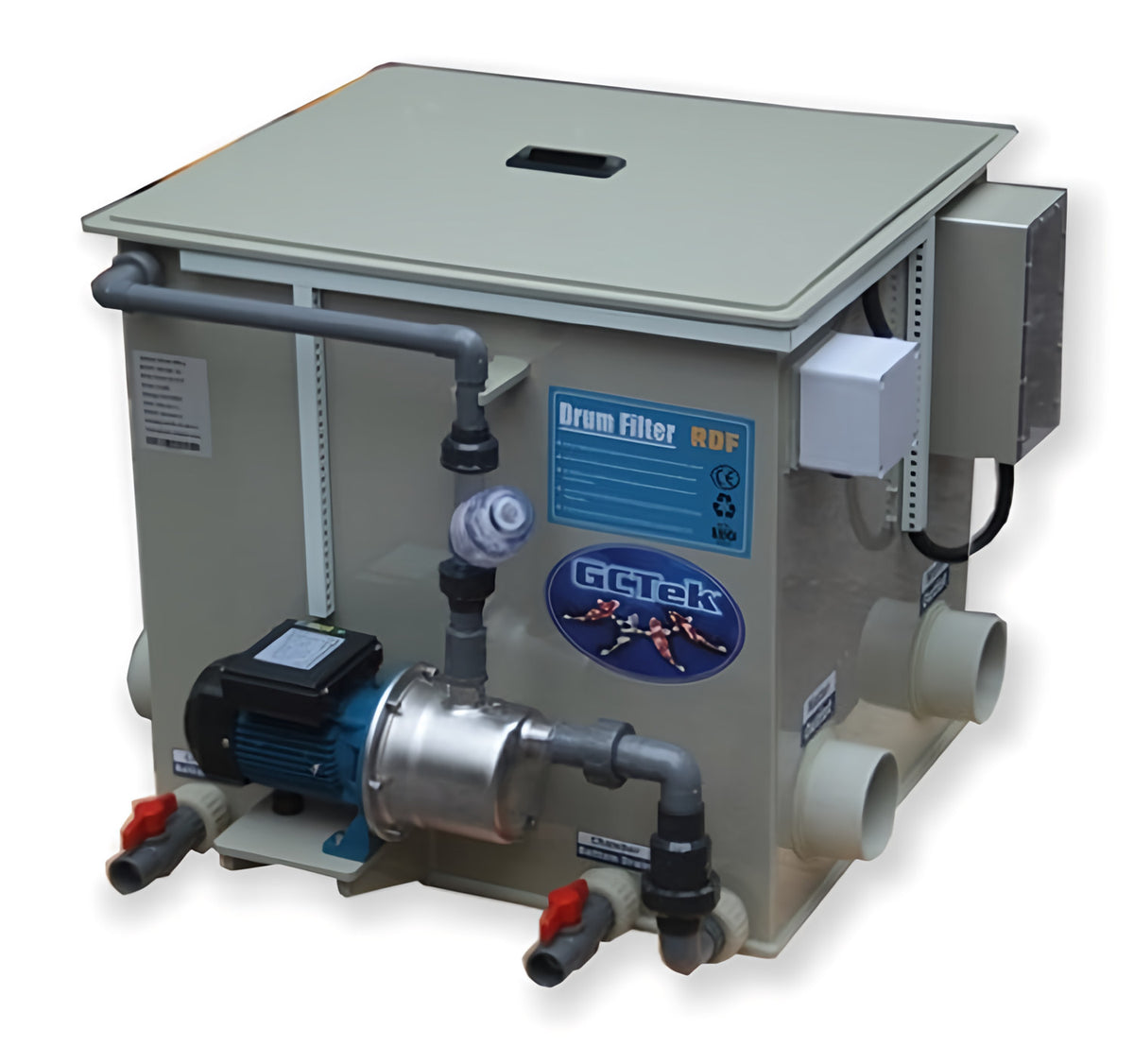 NishikigoiRDF rotary drum filter - complete Polypropylene unit